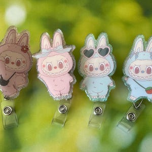 Cute Monster Badge Reel. Monster Badge Reel. Glitter Badge Reel. Nurse Badge Reel. Little Monsters Badge Reel. Kawaii Inspired Badge Reel.