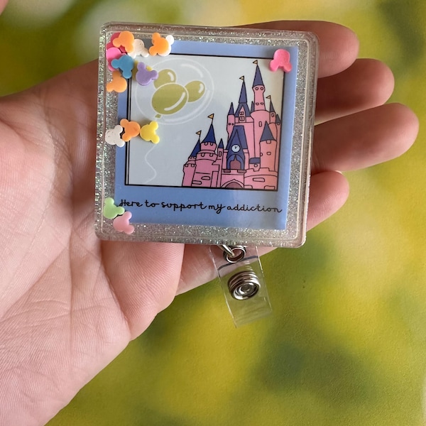 Porta badge Magical Kingdom Shaker: Castello della principessa e topo