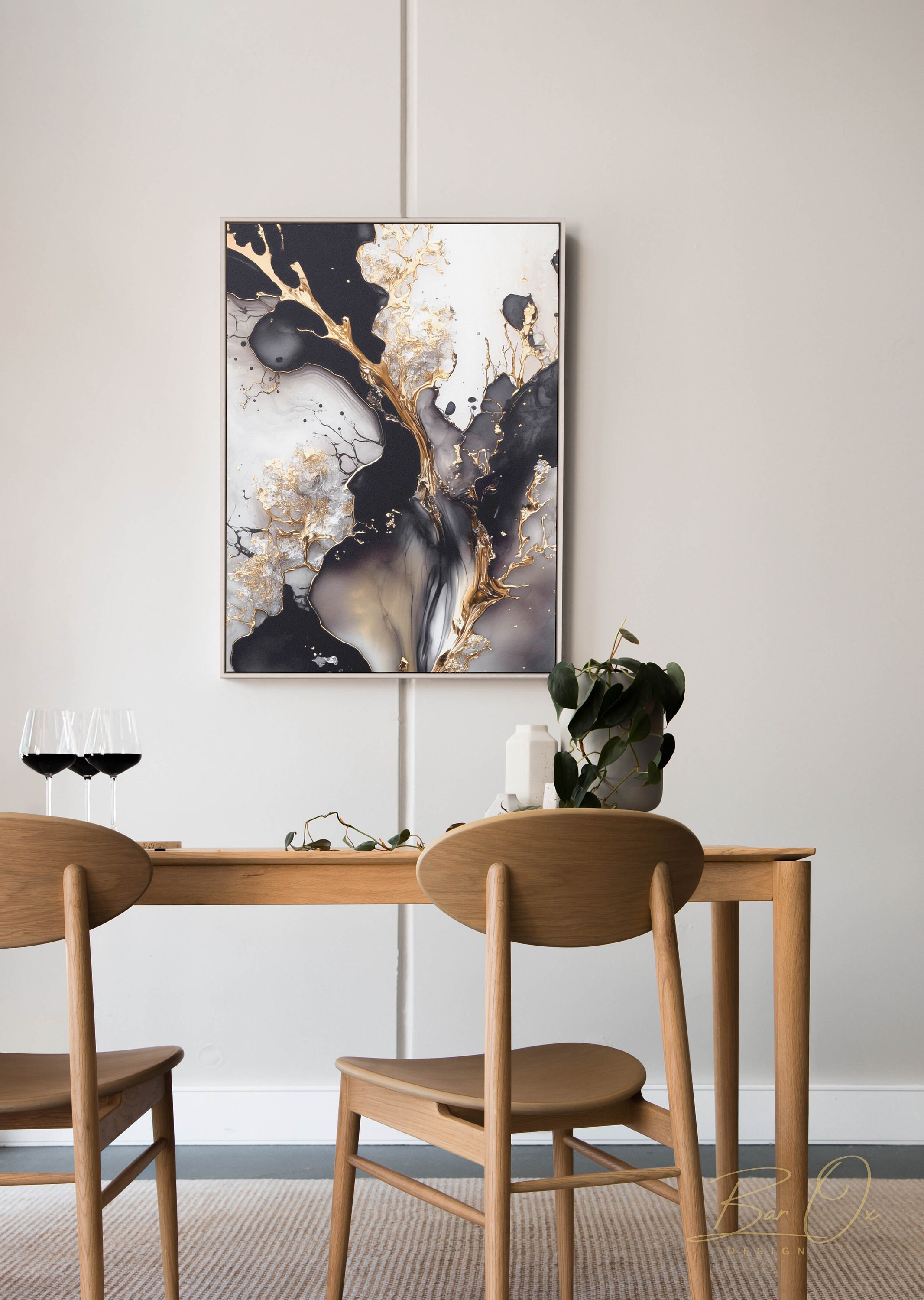 DIGITAL WALL ART Painting Wall Art, Alcohol Ink Painting, Room Decor