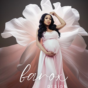 Flower Dress Maternity Digital Backdrop, Maternity Backdrop Overlay, Photography Digital Background, Photoshop Fine Art Textures Set of 7