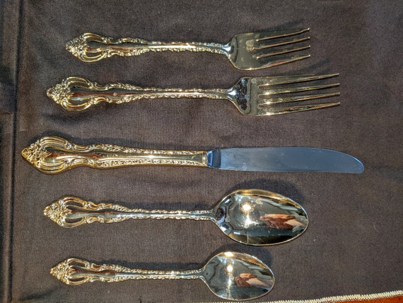 International Deep Silver Flatware 66 Piece Set Etsy UK