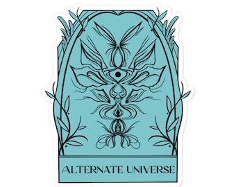 Pegatina del Tarot del Lector Universo Alterno