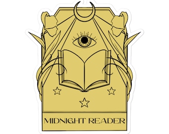 Pegatina del Tarot del Lector Lector de Medianoche