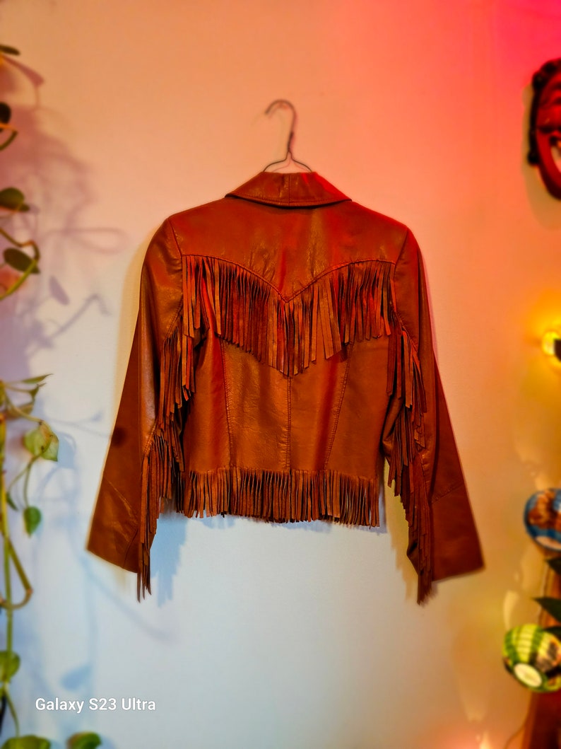 Vintage Buttery Leather Fringe Ms. Pioneer Jacket Etsy