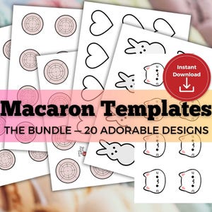Perfectly Piped Every Time – Printable Macaron Template Bundle! Macaron Template for Piping, 3 sizes, Instant Download