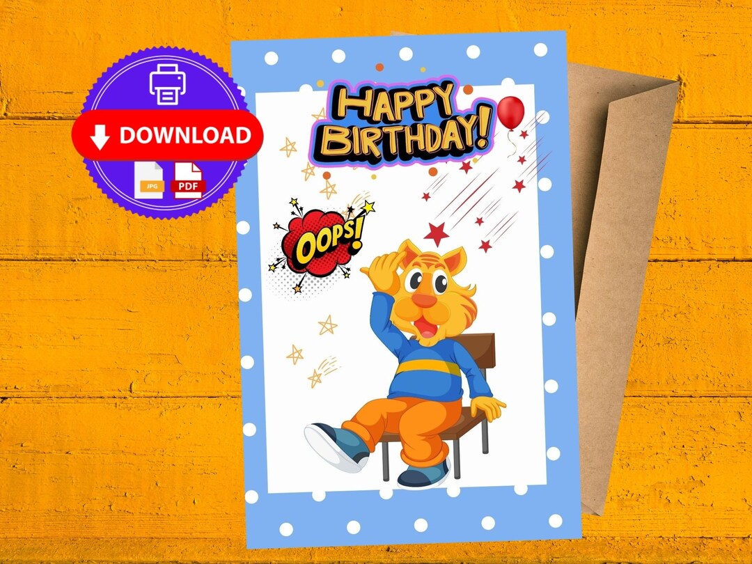 Printable Belated Birthday Card - Etsy