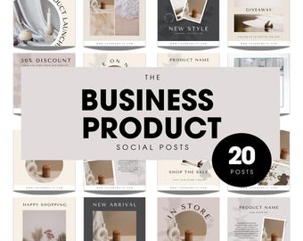 Modelli Instagram aziendali / Post sui social media per imprenditori / Modelli Canva modificabili