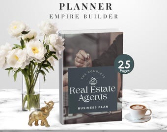 Real Estate Agent Plan Template | Editable Canva Planner for Realtors & Entrepreneurs