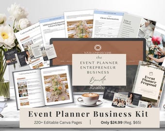 Event Planner Business Canva Toolkit: Website, Proposal, Forms (Digital Download)