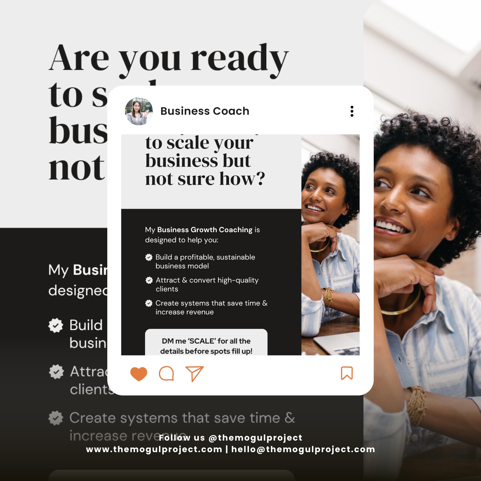 Business Coach Instagram Templates | Coaching Social Media Posts ...
