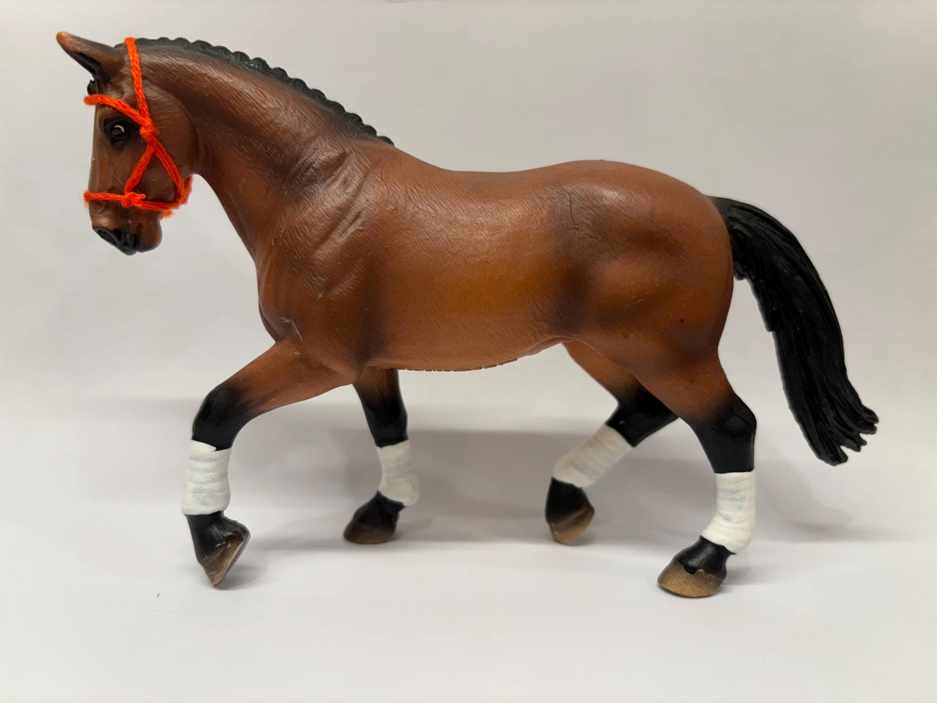 Figurine Ancienne Animal Cheval N°44 - Marques Type Papo, Schleich, Bully - PVC - Occasion - Pour Collection