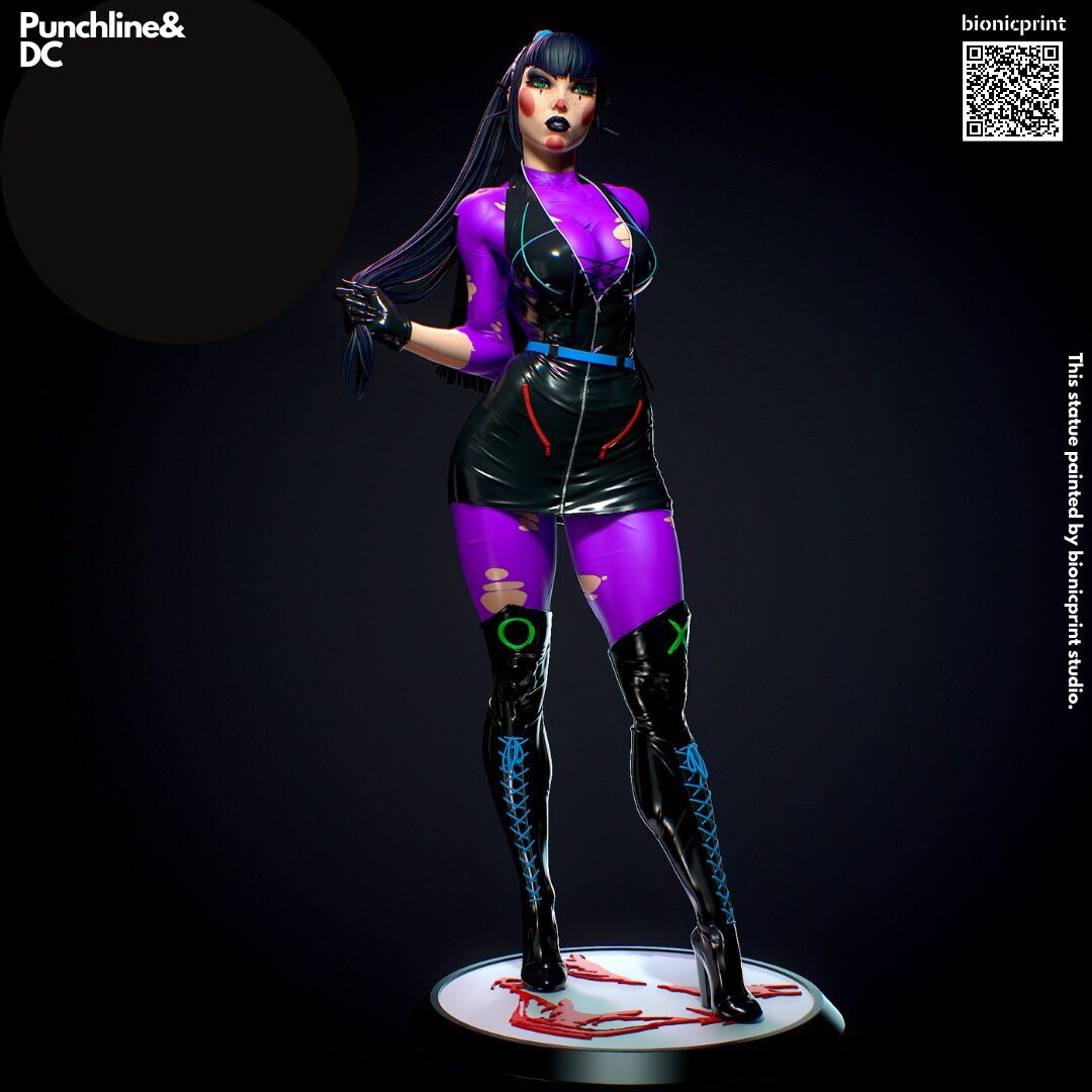 Punchline Dc Hand Painted Collectible Figure Custom Work Etsy UK