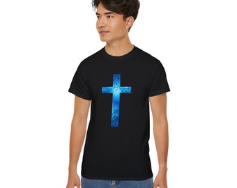 T-shirt Croix Christian Faith T-shirt en coton Eau