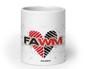 Heart Design Encouragement Mug | Daily Reminder Gift | Inspirational Coffee Cup