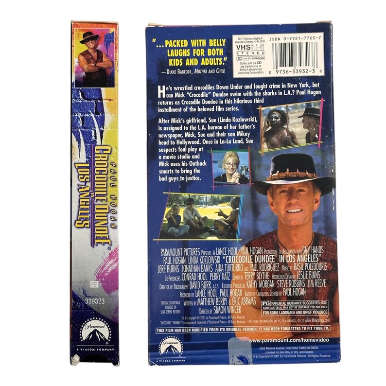 Crocodile Dundee in Los Angeles VHS Tape - Etsy