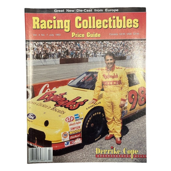 Racing Collectibles July 1993 NASCAR Price Guide Magazine