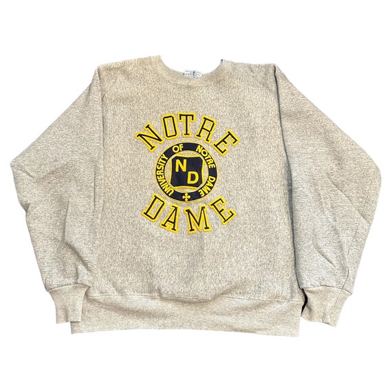 Men’s Hanes Beefy Notre Dame Crewneck Sweatshirt - image 1