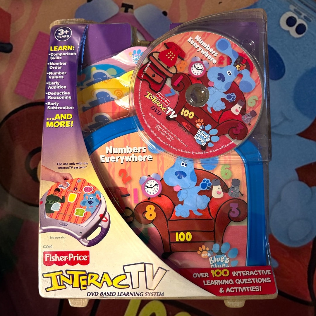 Fisherprice Interactv Blues Clues 2003 DVD Learning System Etsy