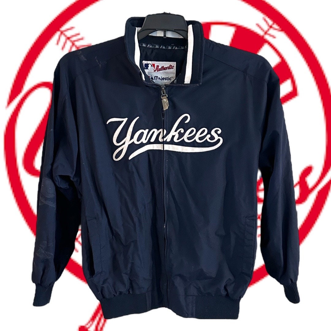 Vintage MLB New York Yankees Authentic Majestic Bomber Jacket Large RN#  53157