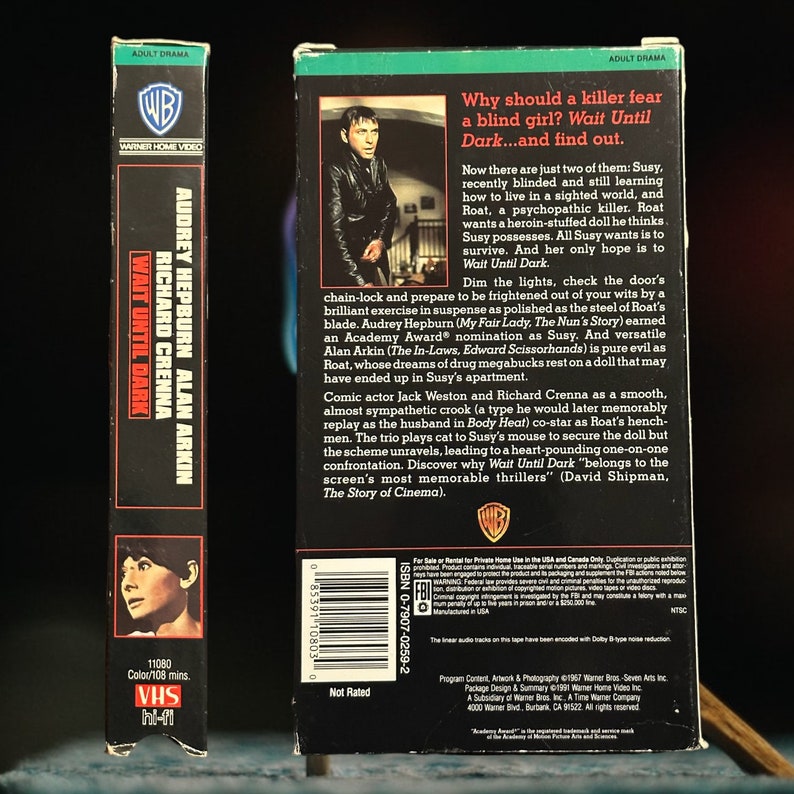 Wait Until Dark 1991 VHS Tape image 2