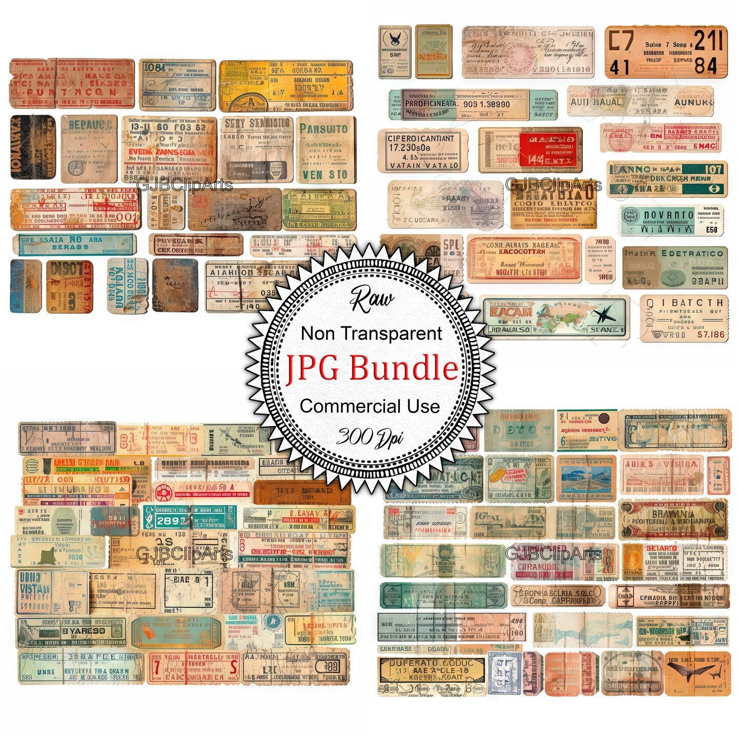 World Travel Ticket Stub Clipart, Journaling Template Goodnotes,Journaling Digital, Scrapbooker For Hire,Scrapbooking, Travel Ticket Clipart