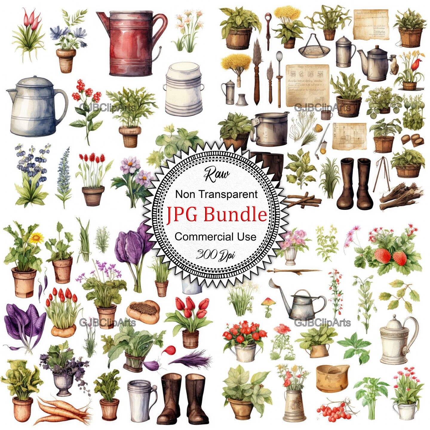 Gardening Journal Clipart, Plant Clipart, Garden Clipart, Journaling ...
