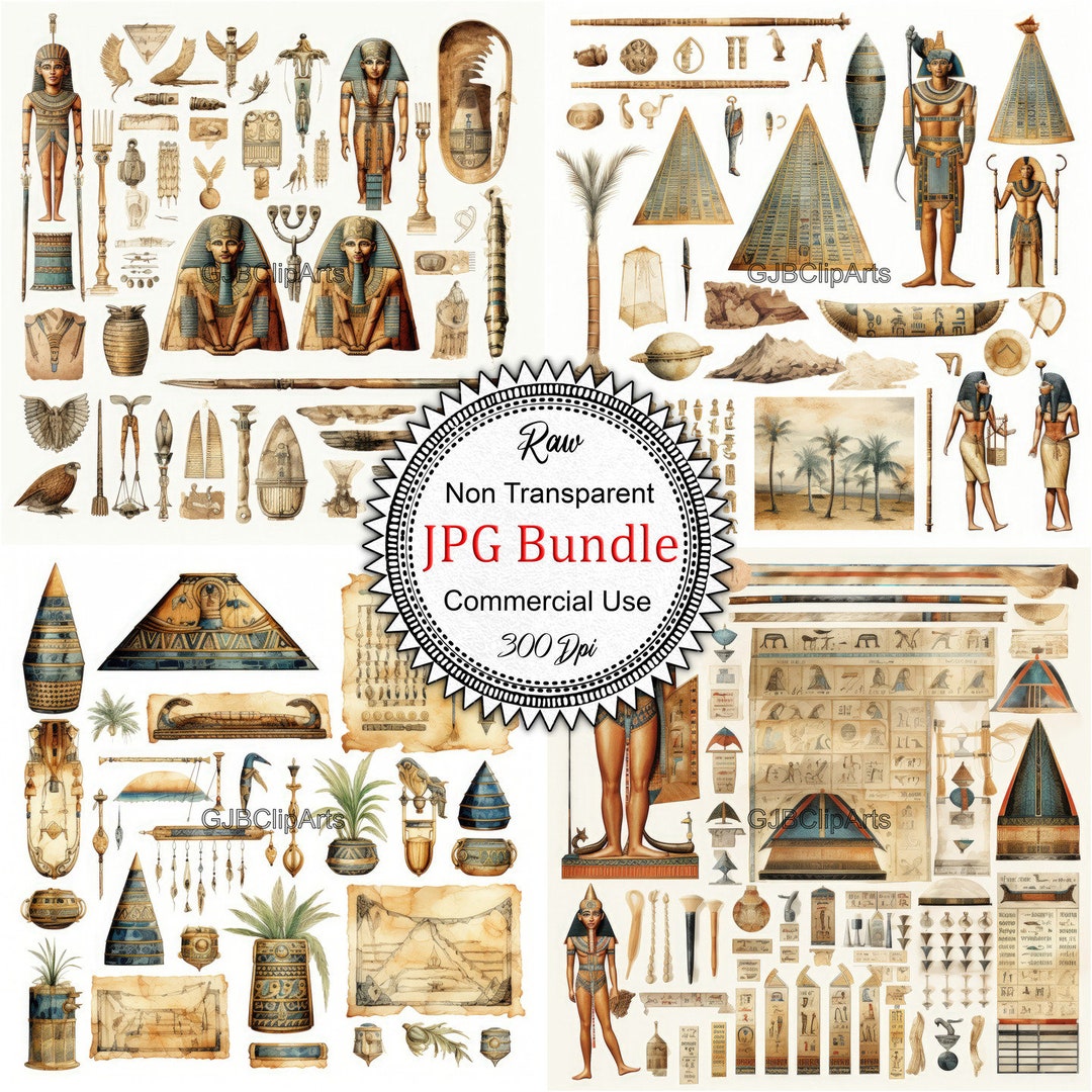 Vintage Ancient Egypt Junk Journal Kit Clipart, Scrapbooker T Shirt