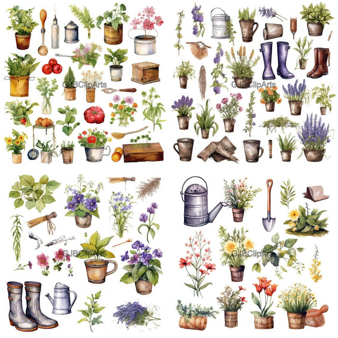 Gardening Journal Clipart, Plant Clipart, Garden Clipart, Journaling ...
