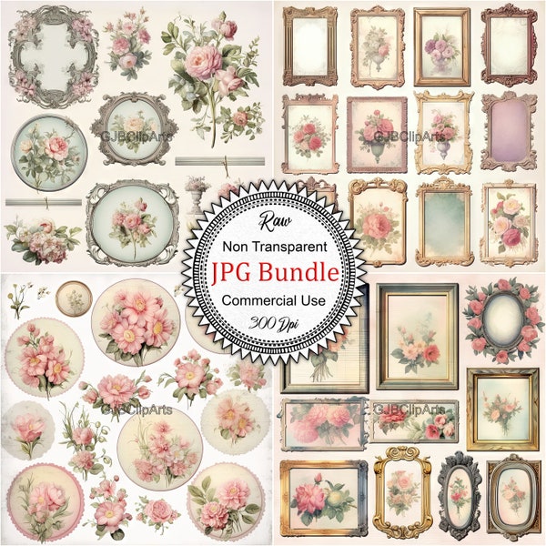 Victorian Shabby Chic Painting Clipart, , Journaling For Remarkable, Journaling Pack, , Journaling Clipart, Journaling Magazine