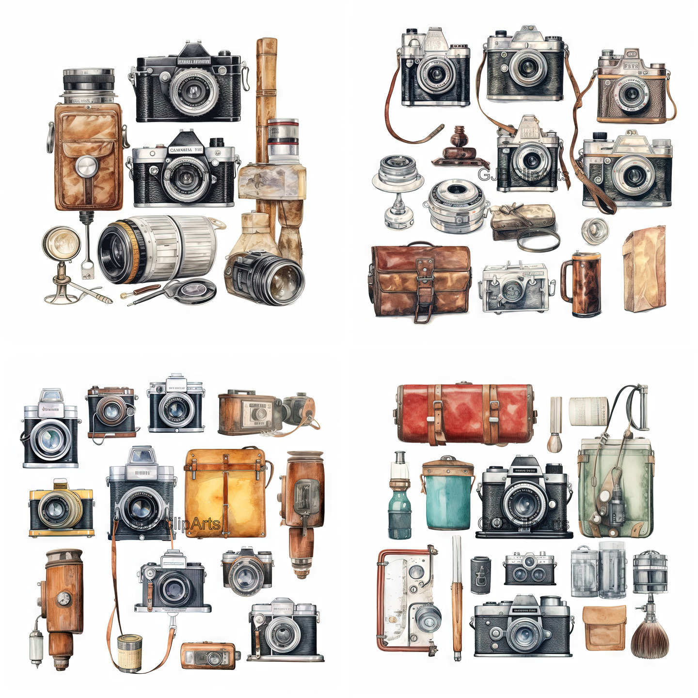 Vintage Photography Equipment Collection,classic Photographydigital ...