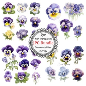 Pansy Flower Clipart, Junk Journaling Kit, Journaling Notebook For Women, Journaling Date Covers, Journaling Pages
