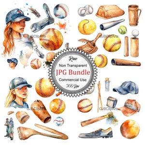 Watercolor Softball Clipart, , Scrapbooks For Couples, Journaling Bag, Scrapbook Stickers, Journaling For Grief, Scrapbooker
