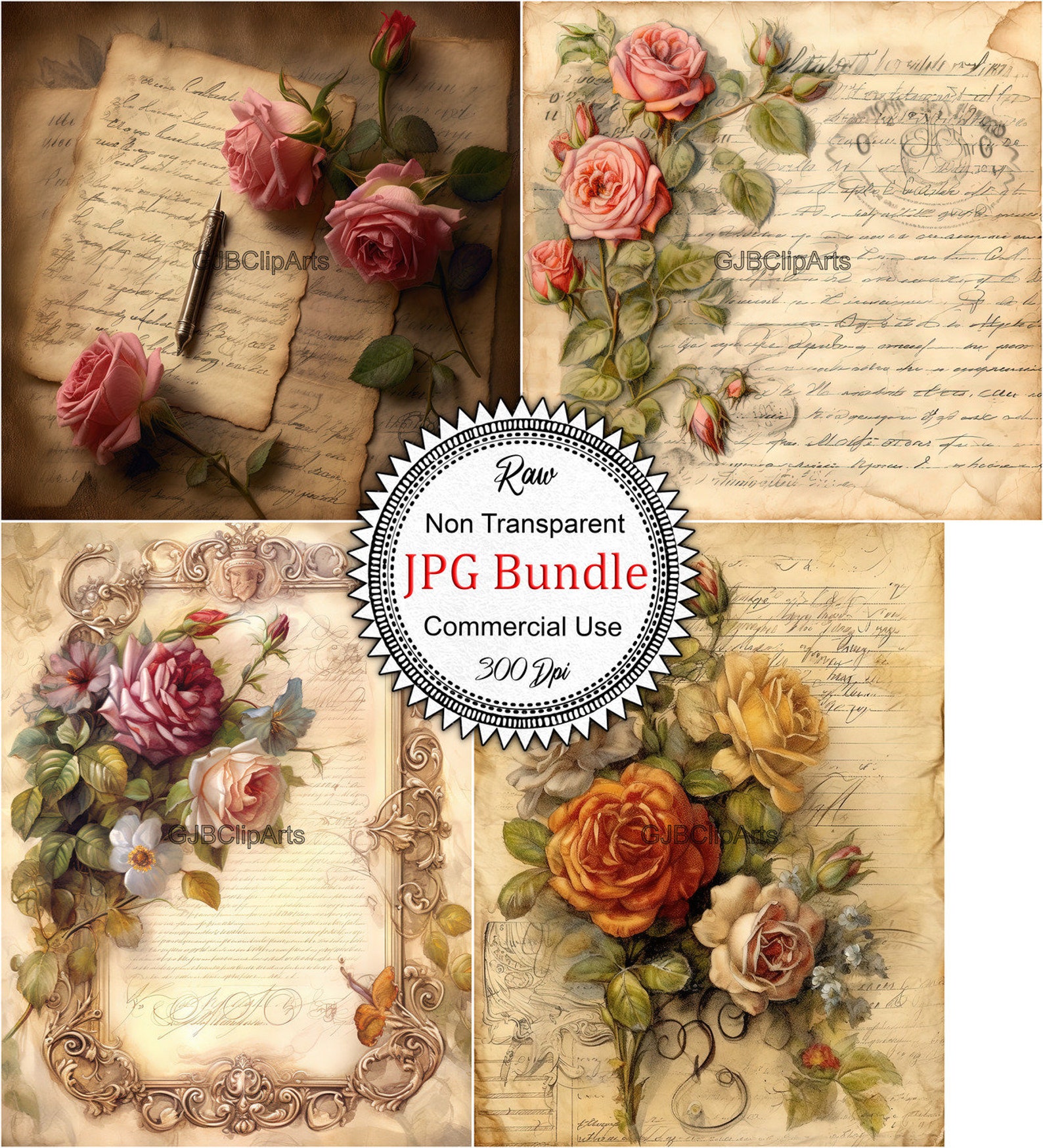 Victorian Era Letter Drawing Clipart, Old Letter Clipart, Scrapbooking ...