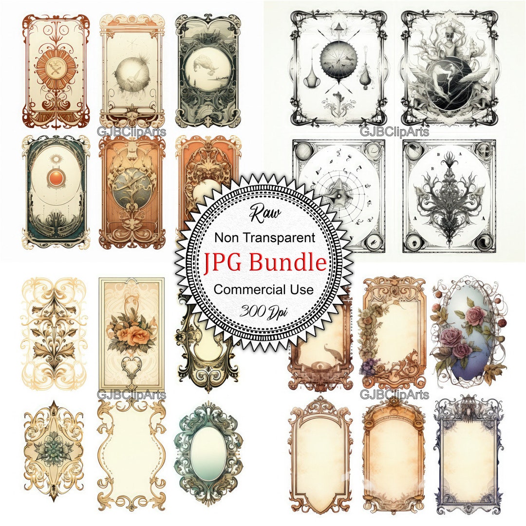 Surreal Ornamental Card Clipart Bizarre Shapes Clipart Dreamy Colors ...