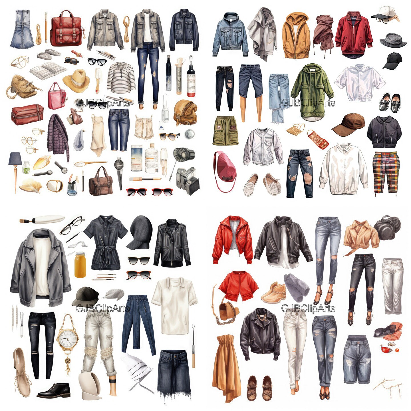 Fashion Trends Clipart, Clothes Clipart, Accessory Clipart, Top Clipart ...
