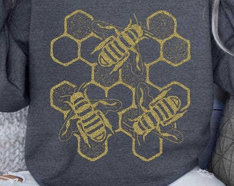 Bees Sweater | Beekeeper Sweater | Bee Keeping Shirt | Beekeeper Gift | Imker Sweater | Bee Lover Sweater | Bee Honeycomb Shirt