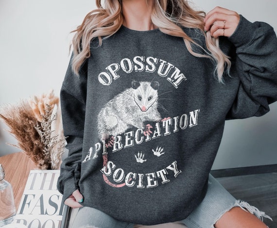 Possum Sweater | Nature Shirt Animal | Opossum Appreciation Sweatshirt Gift | Cozy Opossum Sweater for Her | Unique Possum Sweatshirt