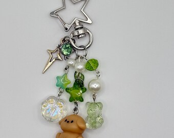 Green Puppy Keychain & Bag Charm