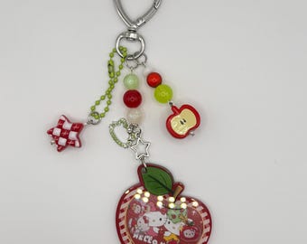 Apple Kitty HK Shaker Bag Charm & Keychain