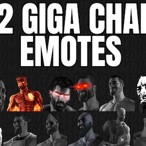 Gigachad STICKERS Pack of 20 LOT Giga Chad 2x2.5 