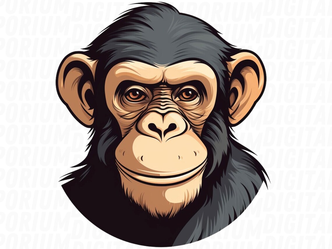 Cartoon Monkey Emote, Streamer Emotes, Twitch, Discord, Channel Points