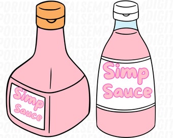 Simp Twitch Emote | Sauce Emote, Meme Emote, Rizz Emote, Funny Emote, Simp Sauce Twitch Emote, Pink Discord Emote, Stream Simp Emote