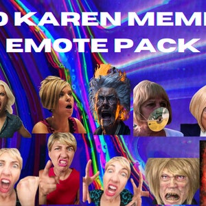 10 Karen meme emotes pack \| Meme emotes \| Twitch, discord emotes \| Meme Karen emotes \| Funny emotes \| Streamer Emotes \| Kick Stream \|