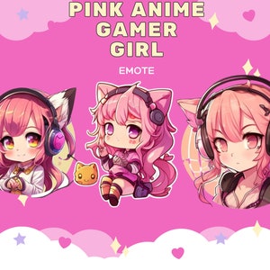 Dark Anime Girl Art, anime aesthetic print, gothic Emo, gamer room art,  gaming gift, pink pastel, egirl, streamer Lofi, Kawaii cozy, waifu