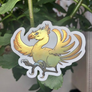 Final Fantasy Chocobo Holographic Sticker