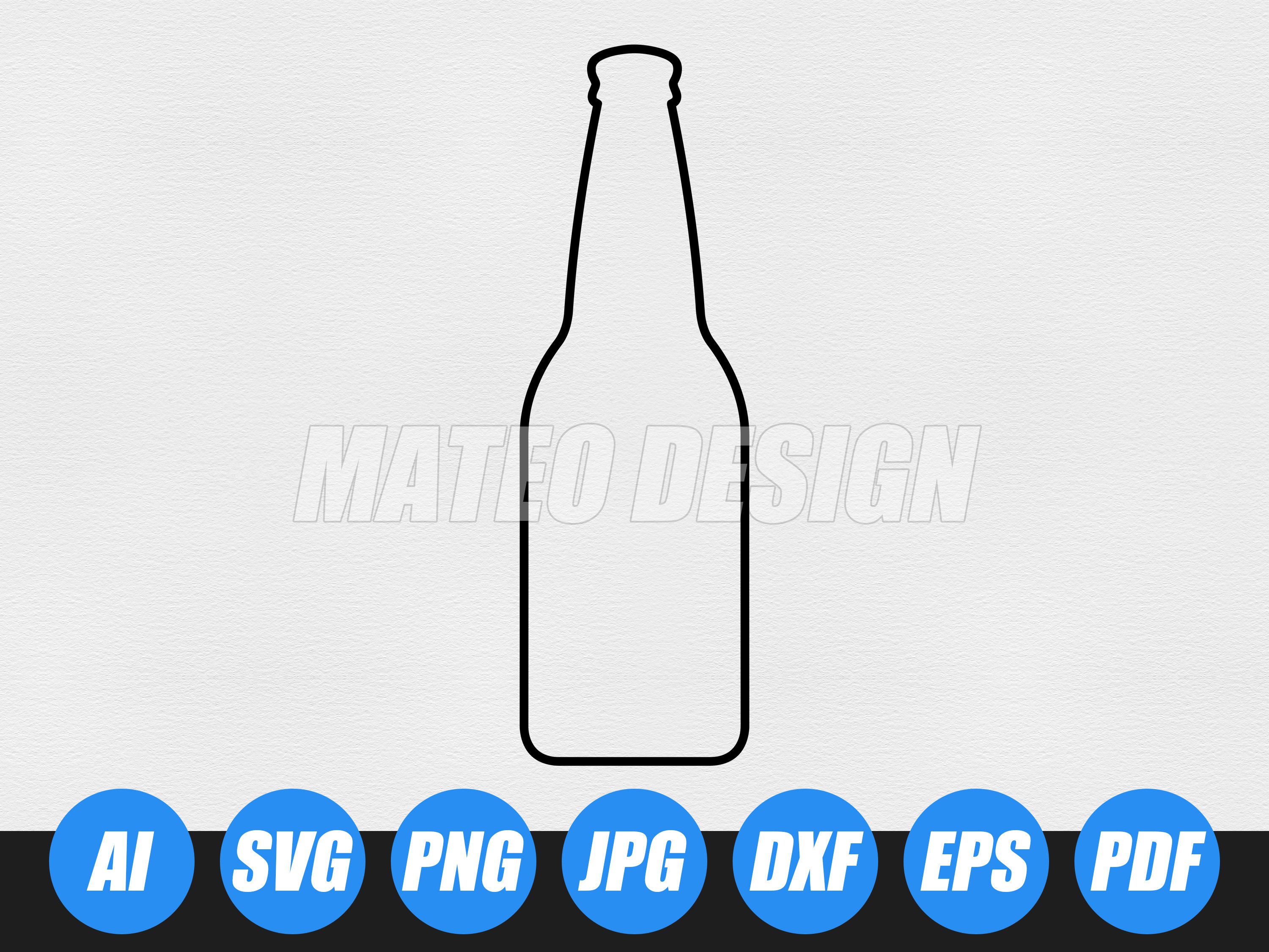 Beer Bottle SVG Files Beer Bottle Cut Files Soda Bottle Vector Files ...