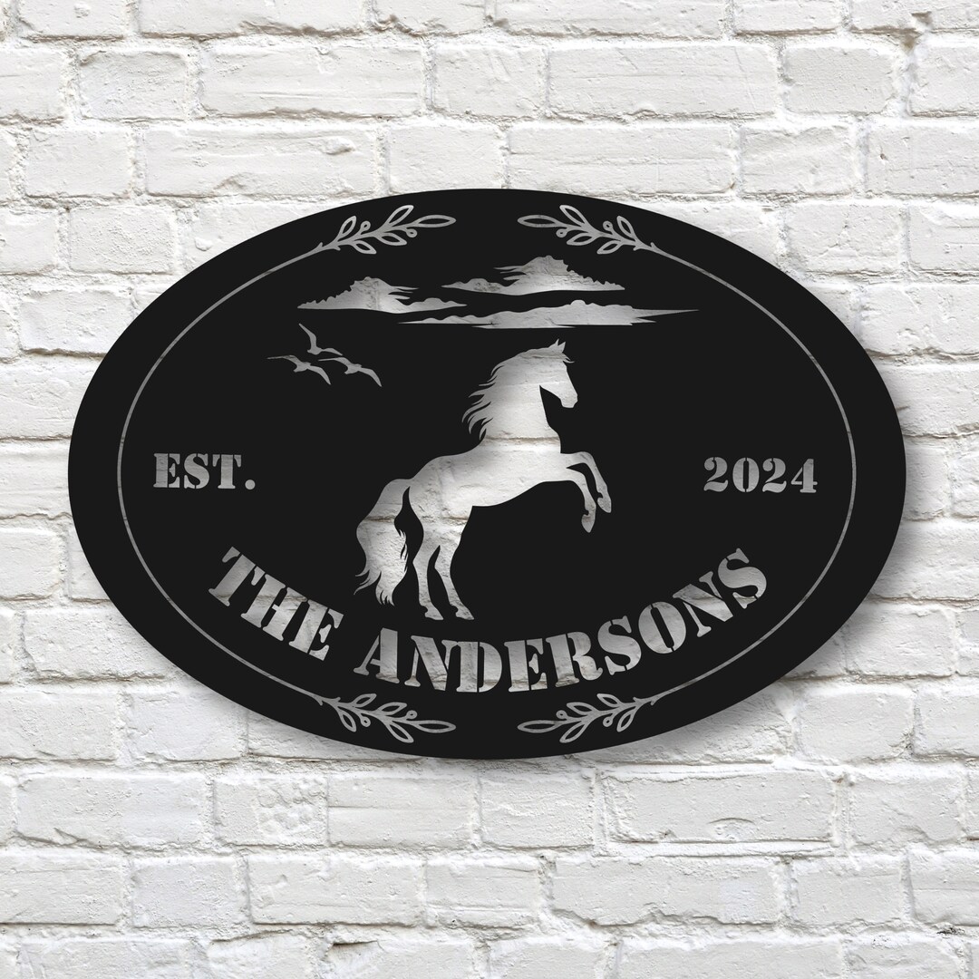 Upgrade Your 10x20 Inches 'Rustic Horse Ranch Sign' To 24x48 Inches Canvas main image 1