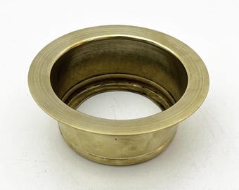 Unlacquered Brass Garbage Disposal Sink Flange , Kitchen Sink flange kit 3 1/2 standard sink Drain hole