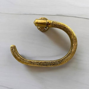 Porta carta igienica in ottone non laccato inciso fatto a mano, porta asciugamani in ottone massiccio, porta asciugamani per il viso in ottone fatto a mano