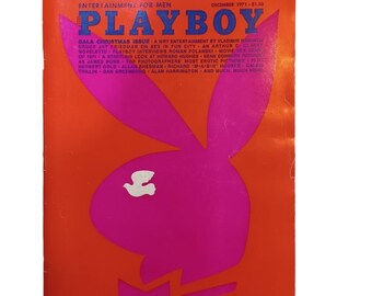 Vintage Playboy Magazine 'Entertainment for Men' December 1971 w/ Centrefold